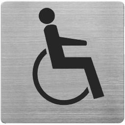 Aluminijumski piktogram samolepljivi - mesto za invalide - Ostali samolepljivi proizvodi