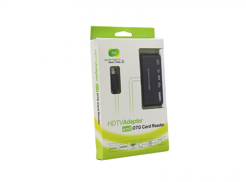 HDTV Adapter and OTG Card Reader for Galaxy S3/S4/Note2/Note3 - Adapteri 
