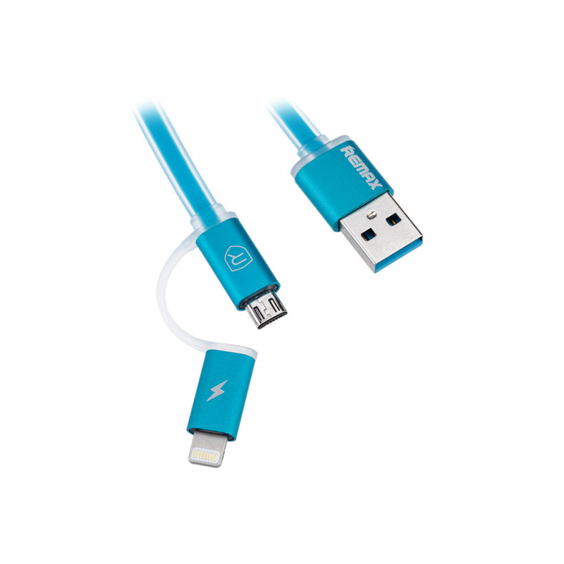 Data kabal Remax Aurora za iPhone 5/iPhone 6/6S/micro USB plavi - Data kablovi za iPhone