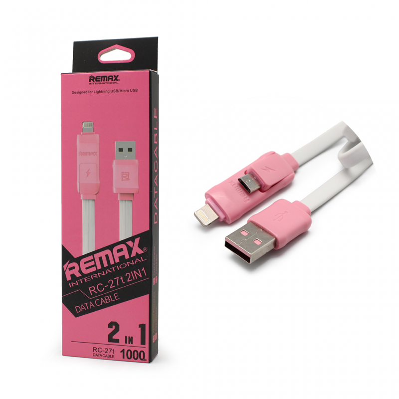 Data kabal Remax Bamboo RC-27t za iPhone 5/iPhone 6/6S/micro USB beli 1m - Data kablovi za iPhone