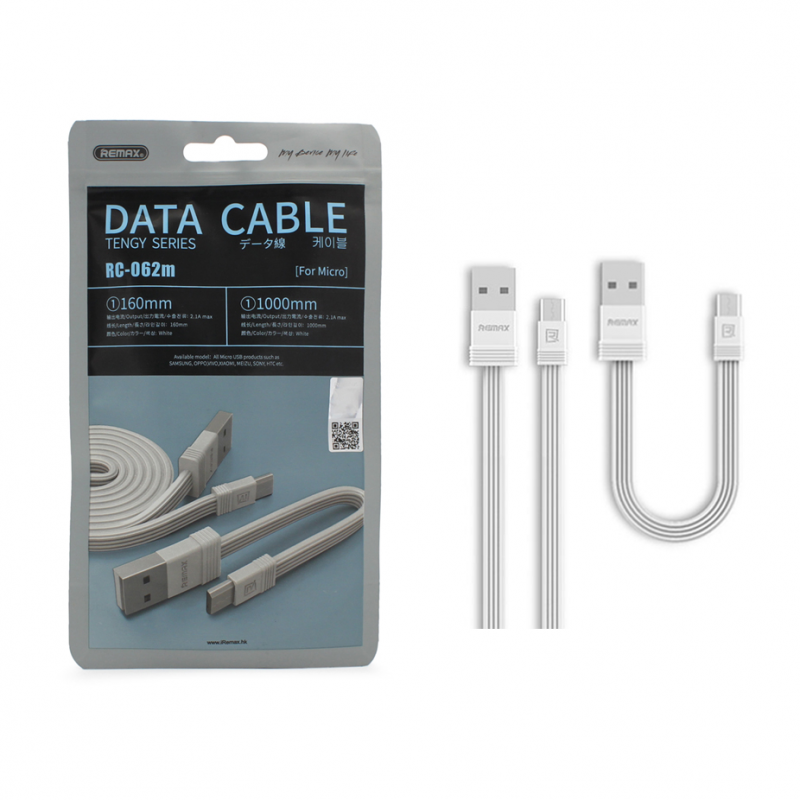 Data kabal Remax Tengy RC-062i za iPhone 5/iPhone 6/6S beli 1m - Data kablovi za iPhone