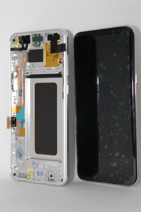 LCD Sam G955 Galaxy S8 Plus +touch screen+frame ARCTIC SILVER FULL ORG - Samsung displej