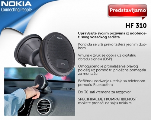 Nokia speakerphone HF 310 - Oprema za automobile