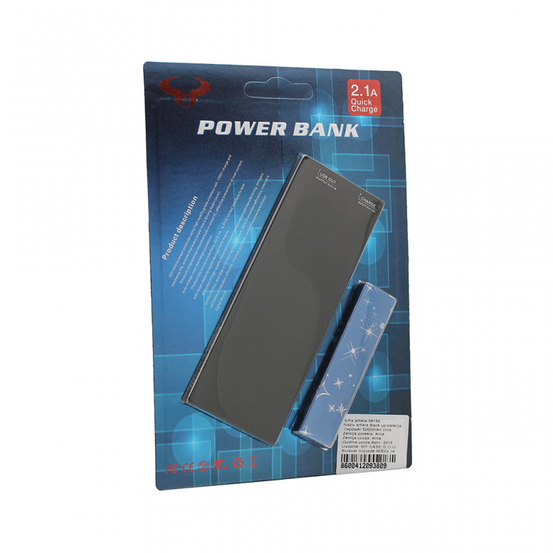 Back up baterija Oxpower 5000mAh crna - Backup za baterije