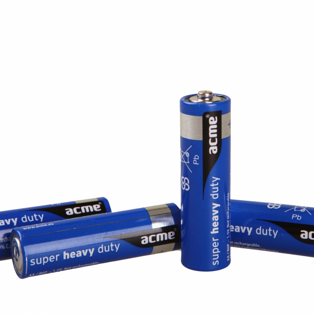 Baterije ACME R6P AA Super Heavy Duty pak 1/4 - Punjive baterije